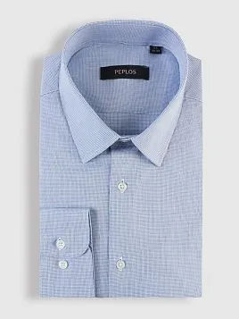 СОРОЧКА МУЖСКАЯ PEPLOS SH25133-SL СИНИЙ