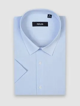 СОРОЧКА МУЖСКАЯ PEPLOS SH24077-K-R ГОЛУБОЙ