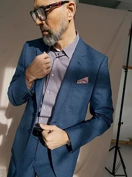 КОСТЮМ МУЖСКОЙ PEPLOS SU24138-SL СИНИЙ