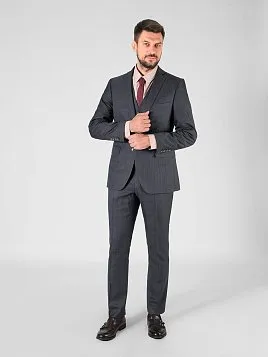 КОСТЮМ МУЖСКОЙ PEPLOS SU24007-SL ТЕМНО-СЕРЫЙ