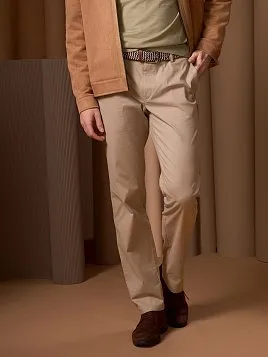 БЕЖЕВЫЕ БРЮКИ ИЗ ХЛОПКА С ЛИОЦЕЛЛОМ P2619-R 