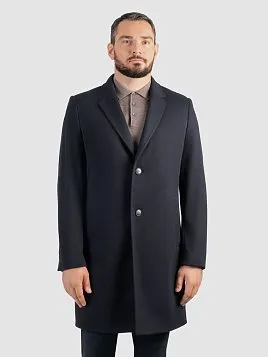 ПАЛЬТО МУЖСКОЕ PEPLOS OW2506-CT ТЕМНО-СИНИЙ