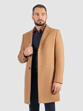 ПАЛЬТО МУЖСКОЕ PEPLOS OW2501-CT БЕЖЕВЫЙ