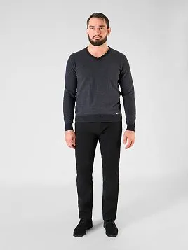 БРЮКИ МУЖСКИЕ PEPLOS P2401-C ЧЁРНЫЙ