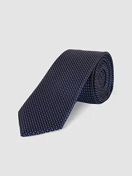 ГАЛСТУК МУЖСКОЙ PEPLOS ТЕМНО-СИНИЙ. МИКРОДИЗАЙН (250/157490-1)