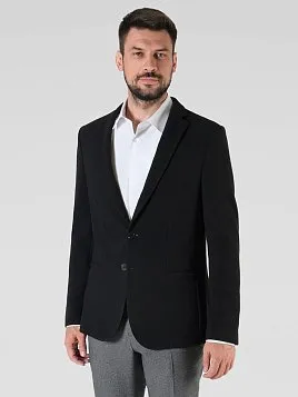 ПИДЖАК МУЖСКОЙ PEPLOS JA24106-SL ЧЁРНЫЙ ТРИКОТАЖНЫЙ