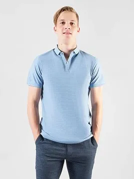 РУБАШКА-ПОЛО МУЖСКАЯ PEPLOS TSP25028-R ГОЛУБОЙ