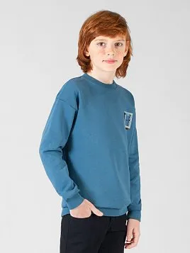 СВИТШОТ ДЕТСКИЙ PEPLOS SW21J002 ГОЛУБОЙ