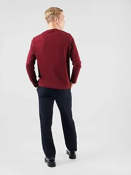 ФУТБОЛКА МУЖСКАЯ С ДЛИННЫМ РУКАВОМ PEPLOS TS25202-L БОРДОВЫЙ