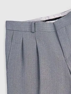 МУЖСКИЕ БРЮКИ С ЗАЩИПАМИ TR26123-230 СЕРЫЕ