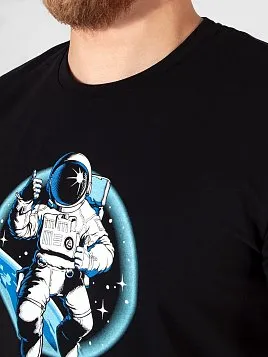 ФУТБОЛКА МУЖСКАЯ PEPLOS TS21108-R ЧЕРНЫЙ