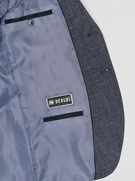 КОСТЮМ МУЖСКОЙ PEPLOS SU23003-SL СИНИЙ (ЖИЛЕТ ОТДЕЛЬНО)