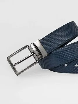 РЕМЕНЬ МУЖСКОЙ PEPLOS ДВУСТОРОННИЙ C15. BELT-22-C15-17 СИНИЙ-ЧЕРНЫЙ