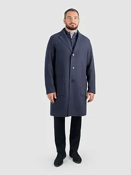 ПАЛЬТО МУЖСКОЕ PEPLOS OW2504-CT СИНИЙ