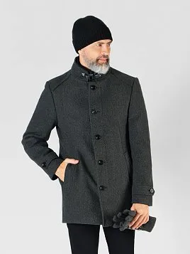 ПАЛЬТО МУЖСКОЕ PEPLOS OW2309-CT СЕРЫЙ