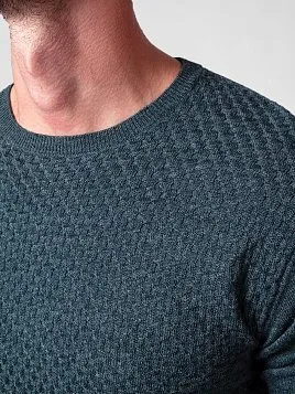 ДЖЕМПЕР МУЖСКОЙ PEPLOS KN20J012 ЗЕЛЕНЫЙ