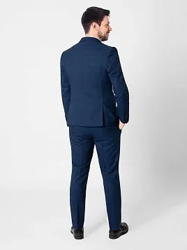 КОСТЮМ МУЖСКОЙ PEPLOS SU21012-SL СИНИЙ (ЖИЛЕТ ОТДЕЛЬНО)
