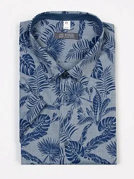 СОРОЧКА МУЖСКАЯ PEPLOS SH20132-К-R СИНИЙ