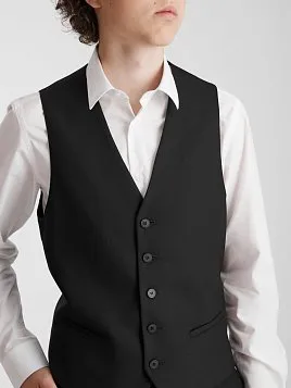 ЖИЛЕТ ПОДРОСТКОВЫЙ PEPLOS V25T003-360 ЧЁРНЫЙ