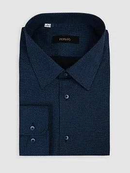 СОРОЧКА МУЖСКАЯ PEPLOS SH26145-C ТЕМНО-СИНИЙ