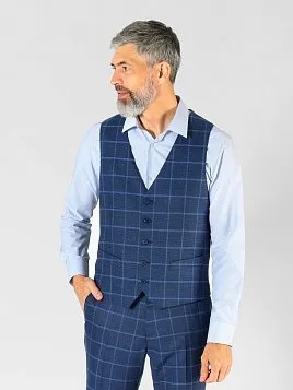 ЖИЛЕТ МУЖСКОЙ PEPLOS V23012 СИНИЙ ОТ КОСТЮМА ЖИЛЕТ МУЖСКОЙ PEPLOS V23012 СИНИЙ ОТ КОСТЮМА