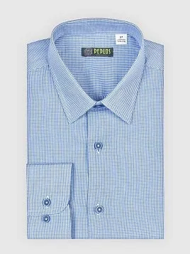 СОРОЧКА ПОДРОСТКОВАЯ PEPLOS SH22T063-SL СИНИЙ