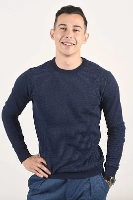 ДЖЕМПЕР МУЖСКОЙ PEPLOS KN20J018 СИНИЙ