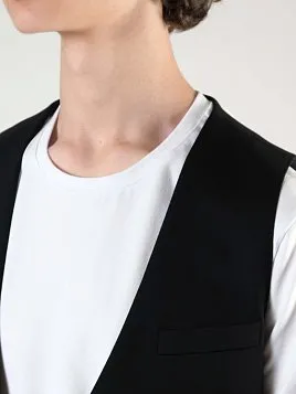 ЖИЛЕТ ПОДРОСТКОВЫЙ PEPLOS V24T021-003 ЧЁРНЫЙ