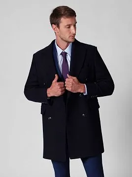 ПАЛЬТО МУЖСКОЕ PEPLOS OW2110-CT СИНИЙ