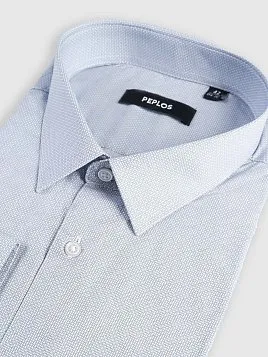 СОРОЧКА МУЖСКАЯ PEPLOS SH25064-C ГОЛУБОЙ
