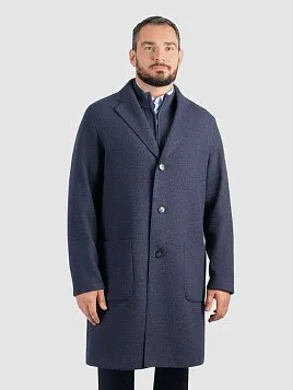 ПАЛЬТО МУЖСКОЕ PEPLOS OW2504-CT СИНИЙ