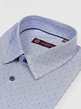 СОРОЧКА МУЖСКАЯ MAJESTIC LEGATE SH22146-SL СИНИЙ