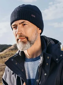 ШАПКА МУЖСКАЯ PEPLOS HM2307 ТЕМНО-СИНИЙ