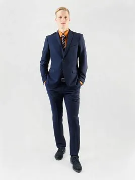 КОСТЮМ МУЖСКОЙ PEPLOS SU24027-SL ТЕМНО-СИНИЙ