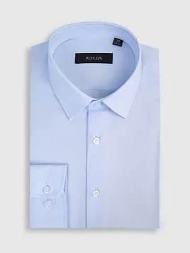 СОРОЧКА ДЛЯ МАЛЬЧИКА PEPLOS SH25J061-SL ГОЛУБОЙ