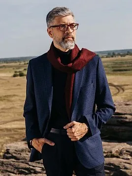 ПИДЖАК МУЖСКОЙ PEPLOS JA23018-С СИНИЙ