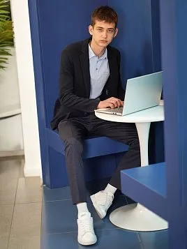 ПИДЖАК ПОДРОСТКОВЫЙ PEPLOS JA23T106-SL ЧЁРНЫЙ