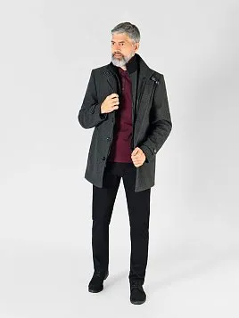 ПАЛЬТО МУЖСКОЕ PEPLOS OW2309-CT СЕРЫЙ