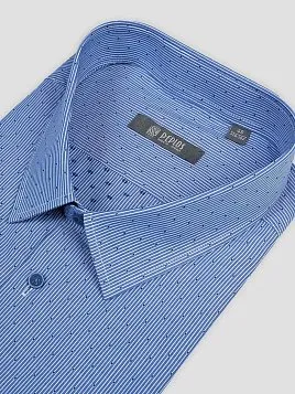 СОРОЧКА МУЖСКАЯ PEPLOS SH22147-C СИНИЙ