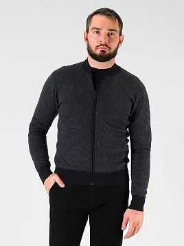 КАРДИГАН МУЖСКОЙ PEPLOS KN24С013 ТЕМНО-СЕРЫЙ