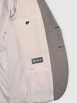 КОСТЮМ МУЖСКОЙ PEPLOS SU25154-SL БЕЖЕВЫЙ