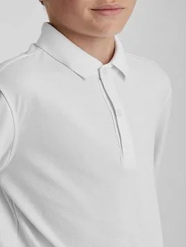 РУБАШКА-ПОЛО С ДЛИННЫМ РУКАВОМ ДЛЯ МАЛЬЧИКА PEPLOS TSP25J010-R БЕЛЫЙ