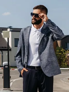 ПИДЖАК МУЖСКОЙ PEPLOS JA23019-R СИНИЙ