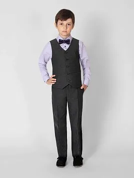 ЖИЛЕТ ДЛЯ МАЛЬЧИКА МЛ. ШКОЛА PEPLOS V23B004-350 ТЕМНО-СЕРЫЙ