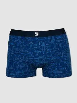 ТРУСЫ БОКСЕРЫ МУЖСКИЕ PEPLOS UW21001-BX СИНИЙ