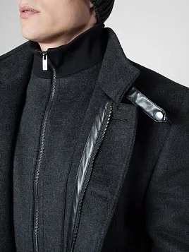 ПАЛЬТО МУЖСКОЕ PEPLOS OW2205-CT СЕРЫЙ