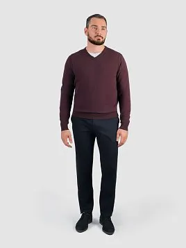 ПУЛОВЕР МУЖСКОЙ PEPLOS KN25P028 БОРДОВЫЙ