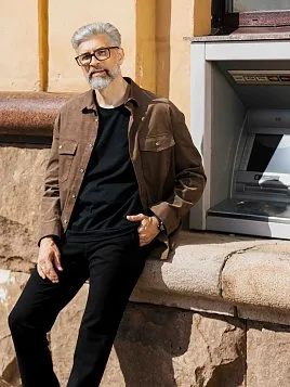 БРЮКИ МУЖСКИЕ PEPLOS TR25014-220 ЧЁРНЫЙ