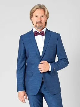 КОСТЮМ МУЖСКОЙ CLAUDIO VERD SU21033-SL СИНИЙ (ЖИЛЕТ ОТДЕЛЬНО)