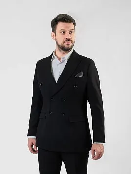 КОСТЮМ МУЖСКОЙ PEPLOS SU25123-R ЧЁРНЫЙ